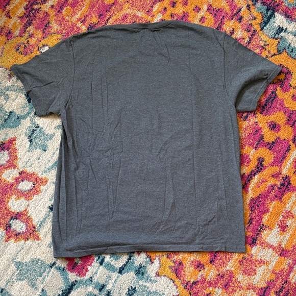 Dylan Graphic Tee - Charcoal Gray with Blue and Red Accents - Picture 4 of 4